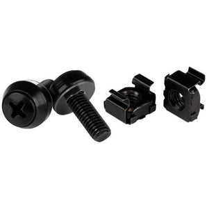 StarTech.com M6 x 12mm - Screws and Cage Nuts - 100 Pack, Black CABSCREWM62B - V&L Canada