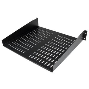 StarTech.com 2U 16in Universal Vented Rack Mount Cantilever Shelf - Fixed Server Rack Cabinet Shelf - 50lbs / 22kg CABSHELFV - V&L Canada