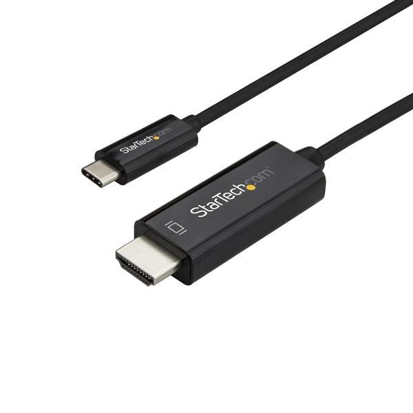 StarTech.com 2 m (6 ft.) USB-C to HDMI Cable - 4K at 60 Hz - Black CDP2HD2MBNL - V&L Canada