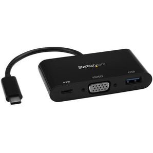 StarTech USB-C to VGA Multifunction Adapter with Power Delivery and USB-A Port (CDP2VGAUACP) - V&L Canada