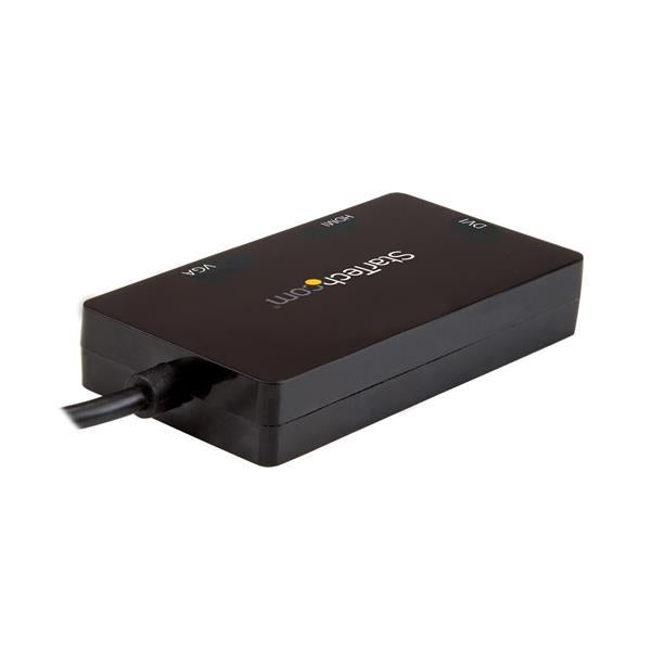 StarTech Accessory  3-in-1 USB-C to VGA/DVI/HDMI Multiport Adapter Retail (CDPVGDVHDBP) - V&L Canada