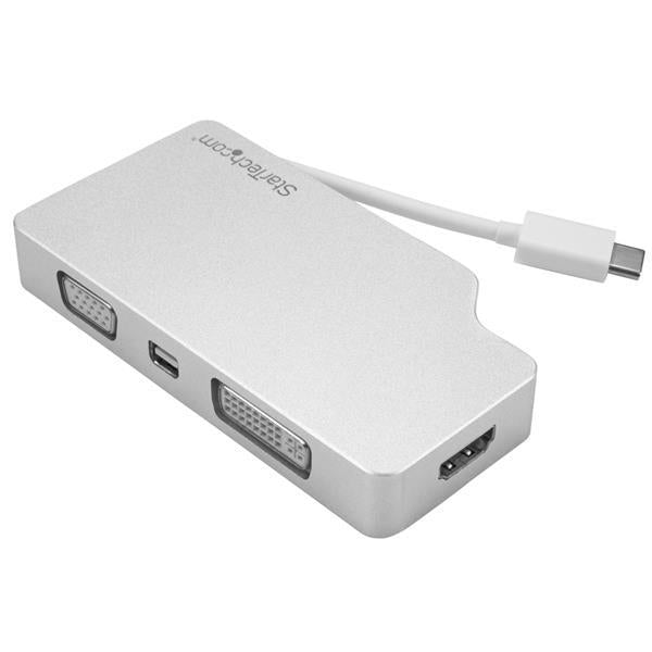 StarTech Accessory A/V Adapter 4-in-1 USB-C to VGA/DVI/HDMI/Mini DisplayPort-4K Retail (CDPVGDVHDMDP) - V&L Canada
