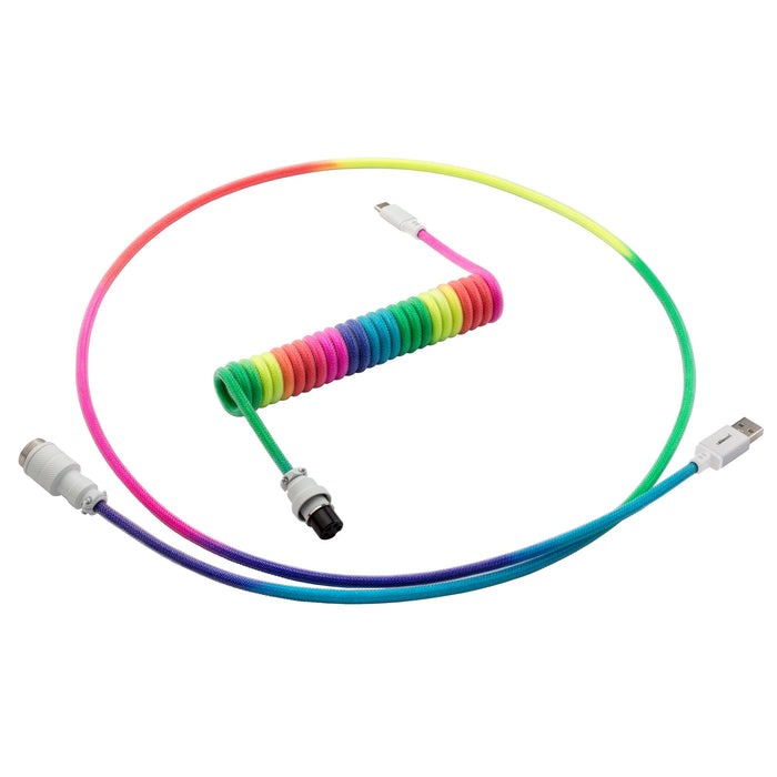 CableMod Pro Coiled Keyboard Cable (USB A to USB Type C, 150cm)