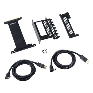 CableMod Vertical PCI-e Bracket - 2 x DisplayPort - BLACK