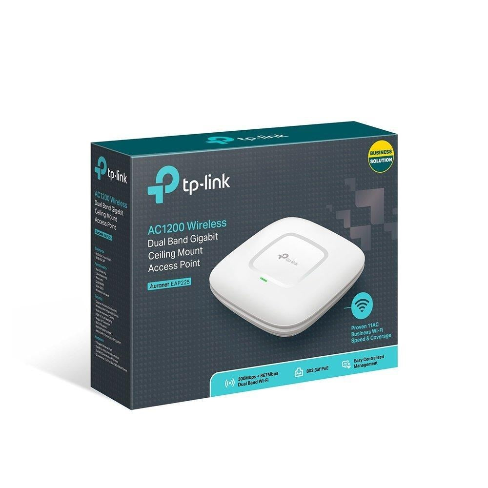TP-Link AC1200 Wireless Wi-Fi Access Point - Supports 802.3AF PoE, Dual Band, 802.11AC, Ceiling Mount (EAP225) - V&L Canada