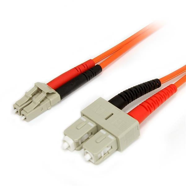 StarTech 5m Duplex MM Fiber Optic Cable LC-SC 5m Orange fiber optic cable (FIBLCSC5) - V&L Canada