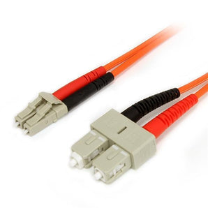 StarTech 5m Duplex MM Fiber Optic Cable LC-SC 5m Orange fiber optic cable (FIBLCSC5) - V&L Canada