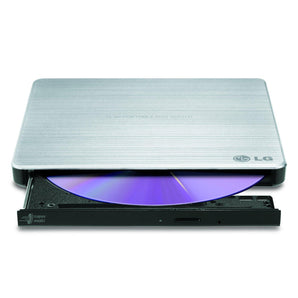 LG Storage GP60NS50 External Slim DVDRW 8X Silver with Software Retail