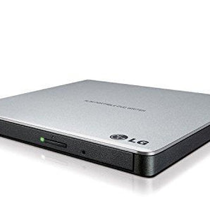 LG Storage GP65NS60 External Slim DVDRW 8X USB Silver with Cyberlink Software 9.5mm Retail