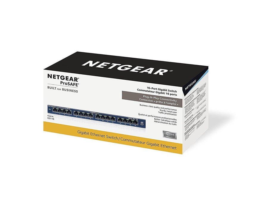 NETGEAR ProSAFE GS116NA 16-Port Gigabit Ethernet Switch (GS116NA) - V&L Canada