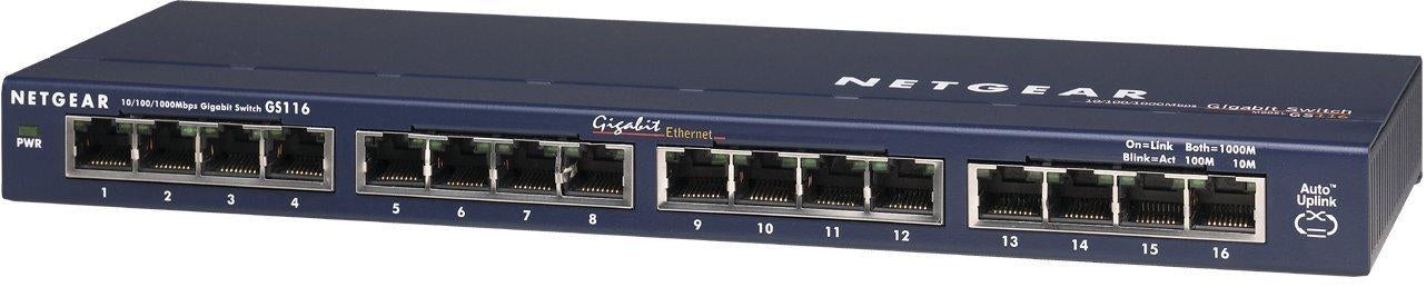 NETGEAR ProSAFE GS116NA 16-Port Gigabit Ethernet Switch (GS116NA) - V&L Canada