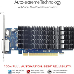 ASUS GeForce GT 1030 2GB GDDR5 HDMI DVI Graphics Card (GT1030-2G-CSM)