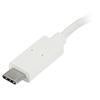 StarTech 4-Port USB-C Hub - USB-C to 1x USB-C and 3x USB-A - USB 3.0 Hub - White (HB30C3A1CFBW)