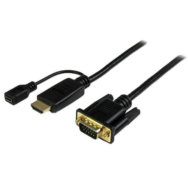 StarTech.com 3 ft HDMI to VGA active converter cable – HDMI to VGA adapter – 1920x1200 or 1080p (HD2VGAMM3) - V&L Canada