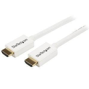StarTech 5m (16 ft) White CL3 In-wall High Speed HDMI Cable - Ultra HD 4k x 2k HDMI Cable - HDMI to HDMI M/M (HD3MM5MW) - V&L Canada