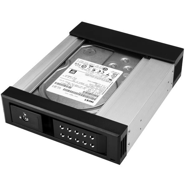 StarTech Accessory MO Racks 5.25 inch to 3.5 inch SATA/SAS Hot Swap Bay Trayless Retail (HSB1SATSASBA) - V&L Canada