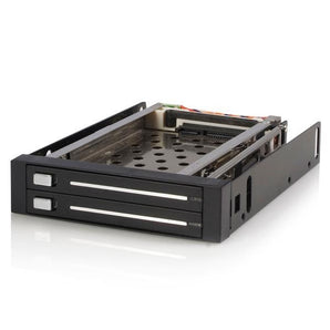 StarTech Removable Drive 2x2.5inch Trayless HotSwap SATA Mobile Rack Backplane (HSB220SAT25B) - V&L Canada