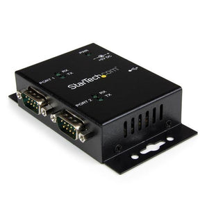 StarTech 2 Port Industrial Wall Mountable USB to Serial Adapter Hub with DIN Rail Clips (ICUSB2322I) - V&L Canada