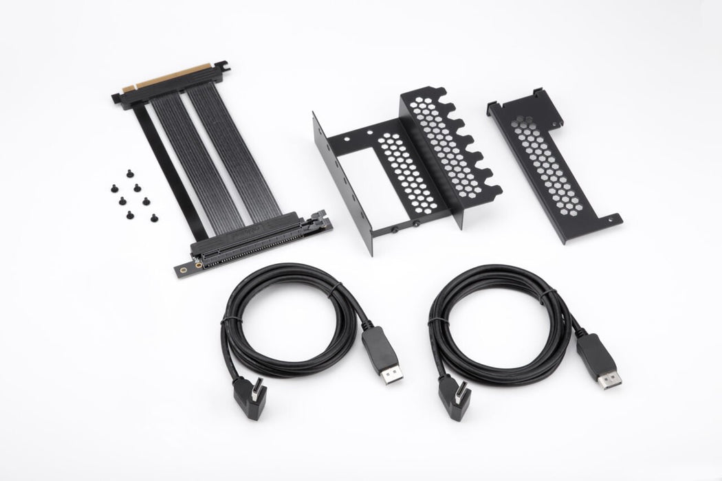 CableMod Vertical PCI-e Bracket PCI-e 4.0 Edition (Black, 2 x DisplayPort)