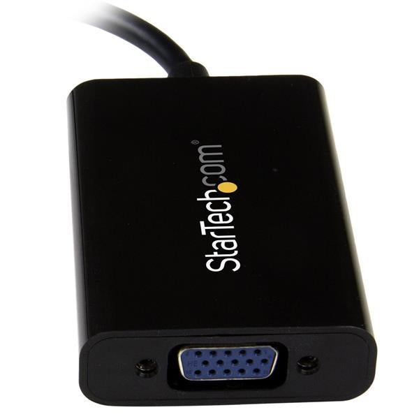 StarTech Accessory Mini DisplayPort to VGA Adapter with Audio Black Retail (MDP2VGAA) - V&L Canada