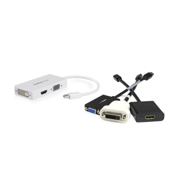 StarTech Video Accessory  Mini DisplayPort to VGA/DVI/HDMI Adapter All in 1 Converter Retail (MDP2VGDVHDW) - V&L Canada