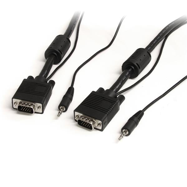 StarTech Cable  30feet Coaxial High Resolution Monitor VGA/Audio HD15 Male/Male Retail (MXTHQMM30A) - V&L Canada