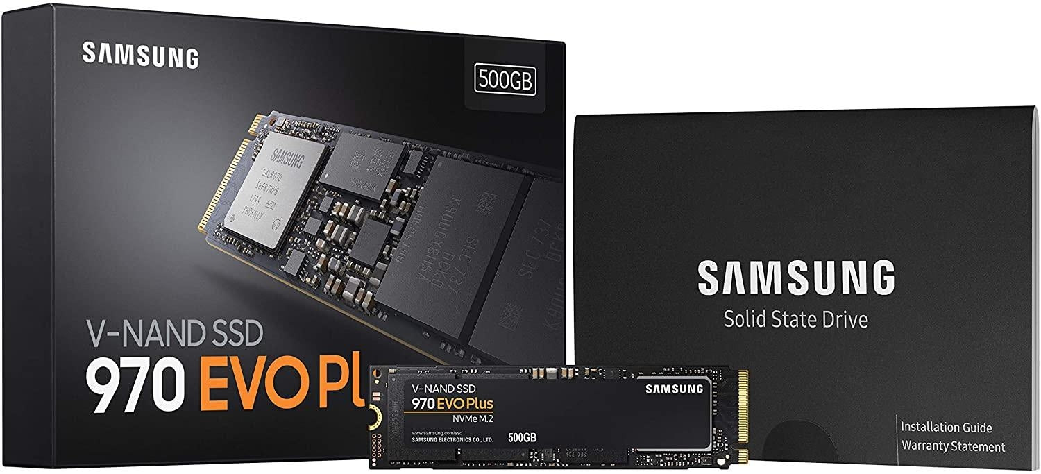 Samsung 970 EVO Plus 500GB NVMe M.2 Internal SSD (MZ-V7S500/AM