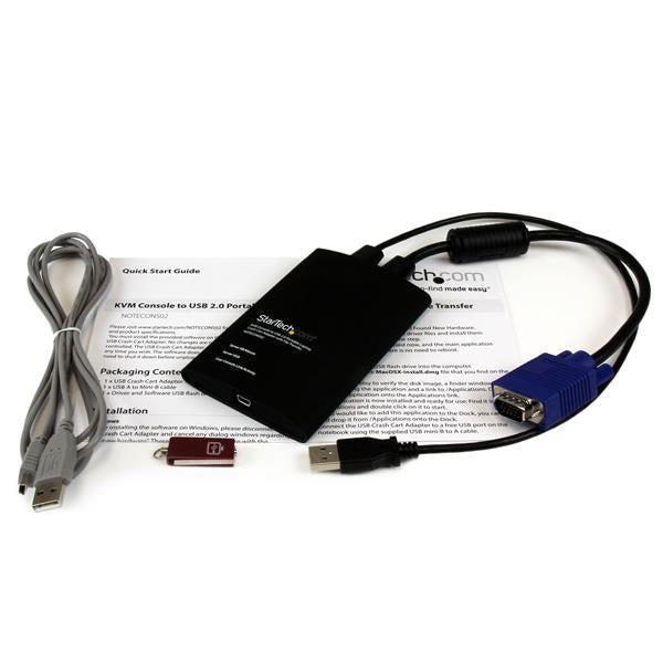 Startech Accessory  KVM Console to Laptop USB2.0 Portable Crash Cart Adapter Retail (NOTECONS02) - V&L Canada