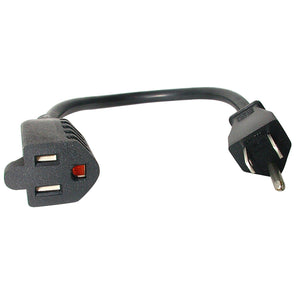 StarTech.com 12in Power Cord Extension - NEMA 5-15R to NEMA 5-15P (PAC101)