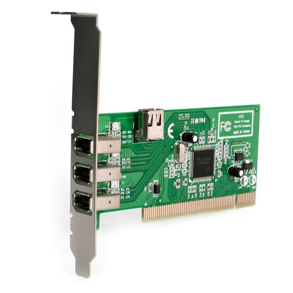StarTech I/O Cards  4-Port PCI 1394a FireWire Adapter 3 x External / 1 x Internal Retail (PCI1394MP) - V&L Canada