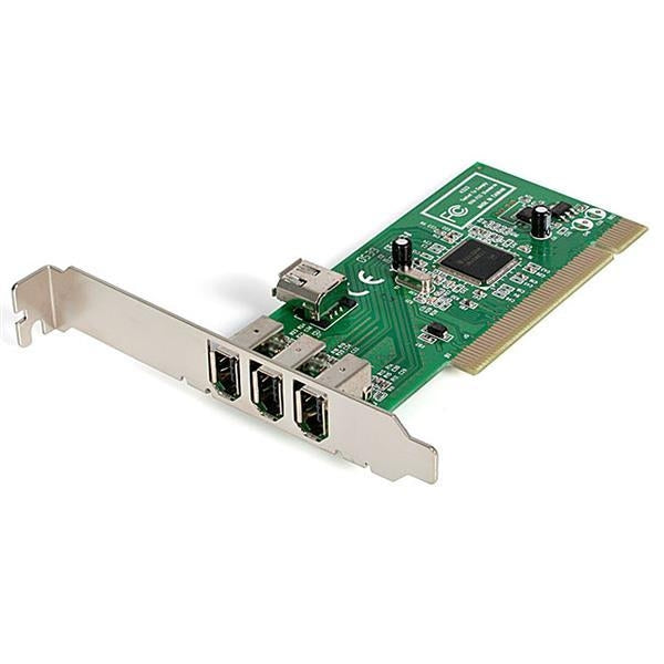 StarTech I/O Cards  4-Port PCI 1394a FireWire Adapter 3 x External / 1 x Internal Retail (PCI1394MP) - V&L Canada