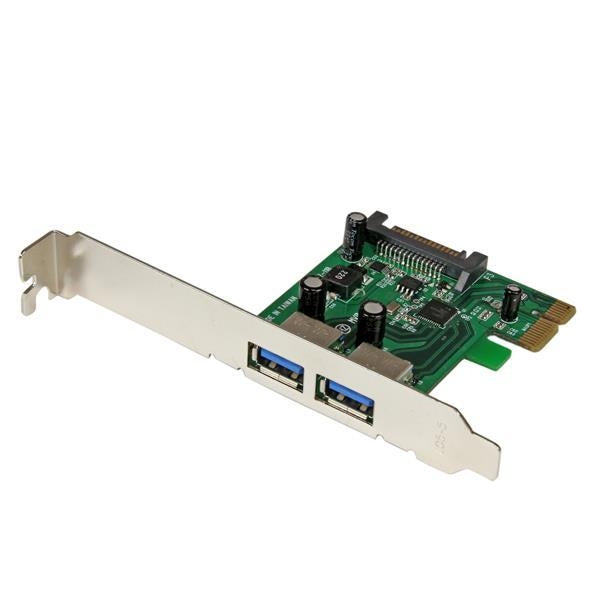 StarTech 2 Port PCI Express (PCIe) SuperSpeed USB 3.0 Card Adapter with UASP - SATA Power (PEXUSB3S24) - V&L Canada
