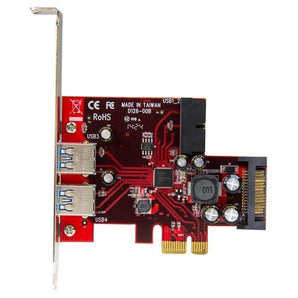StarTech I/O Card  4 Port PCI Express USB3.0 Card 2xExternal 2xInternal SATA Power Retail (PEXUSB3S2EI) - V&L Canada