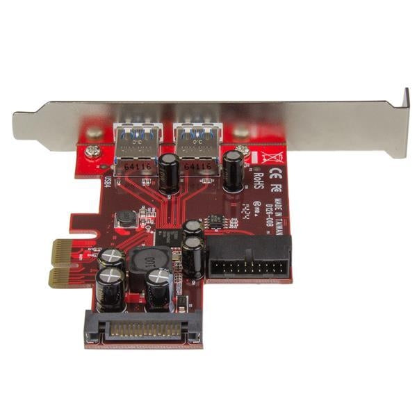 StarTech I/O Card  4 Port PCI Express USB3.0 Card 2xExternal 2xInternal SATA Power Retail (PEXUSB3S2EI) - V&L Canada