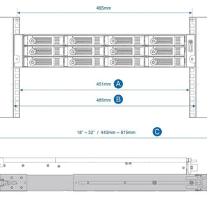 QNAP RAIL KIT F/ 2U RACKMOUNT MODELS (RAIL-B02) - V&L Canada