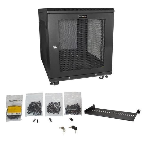 StarTech Server Rack Cabinet - 31 in. Deep Enclosure - 12U (RK1233BKM) - V&L Canada