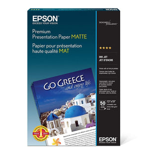 Epson Premium Presentation Paper Matte - 13" x 19" - Matte photo paper (S041263)