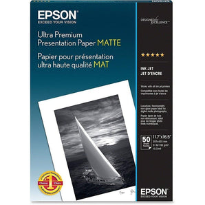 Epson Ultra Premium Presentation Paper Matte - A3 - 11.7" x 16.5" photo paper (S041343) - V&L Canada