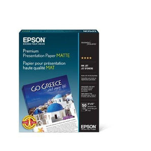 Epson Premium Presentation Paper Matte, Borderless - 8" x 10" - Matte - 50 Sheet photo paper (S041467)
