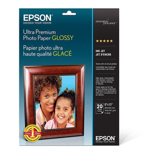 Epson Ultra Premium Photo Paper Glossy 8" x 10" 20s photo paper (S041946)