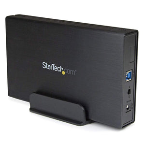 StarTech.com 3.5-Inch Aluminum USB 3.0 External SATA III SSD/HDD Enclosure with UASP Portable USB 3 3.5" SATA Hard Drive Enclosure S3510BMU33 (Black)