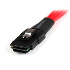 StarTech 50cm Serial Attached SCSI SAS Cable - SFF-8087 to 4x Latching SATA (SAS8087S450) - V&L Canada