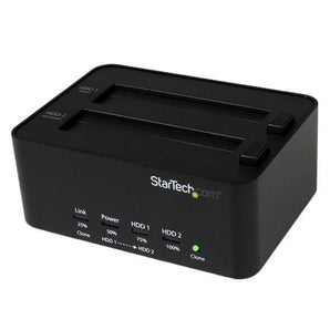 StarTech USB 3.0 SATA Hard Drive Duplicator &amp; Eraser Dock - Standalone 2.5/3.5in HDD &amp; SSD Eraser and Cloner (SATDOCK2REU3) - V&L Canada