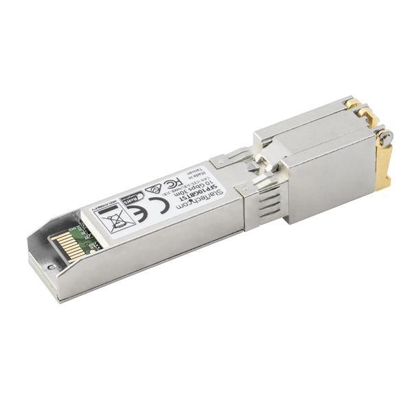 StarTech MSA Compliant 10 Gigabit Copper RJ45 SFP+ Transceiver Module - 10GBase-T - 30 m - TAA Compliant (SFP10GBTST) - V&L Canada