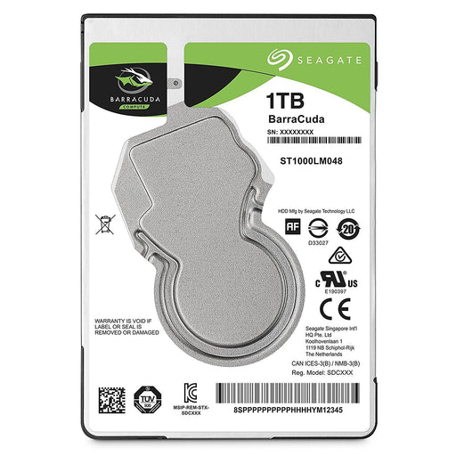 Seagate 1TB Barracuda Sata 6GB/s 128MB Cache 2.5-Inch 7mm Internal Hard Drive 2.5 Internal Bare/OEM Drive - V&L Canada