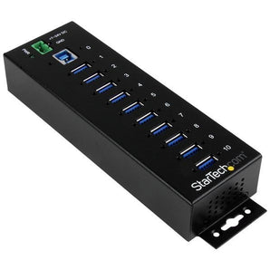 StarTech 10-Port Industrial USB 3.0 Hub - ESD and Surge Protection (ST1030USBM) - V&L Canada