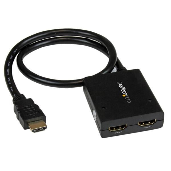 StarTech Accessory  4K HDMI 2Port Video Splitter 1x2HDMI Powered by USB Power Adapter Retail (ST122HD4KU) - V&L Canada