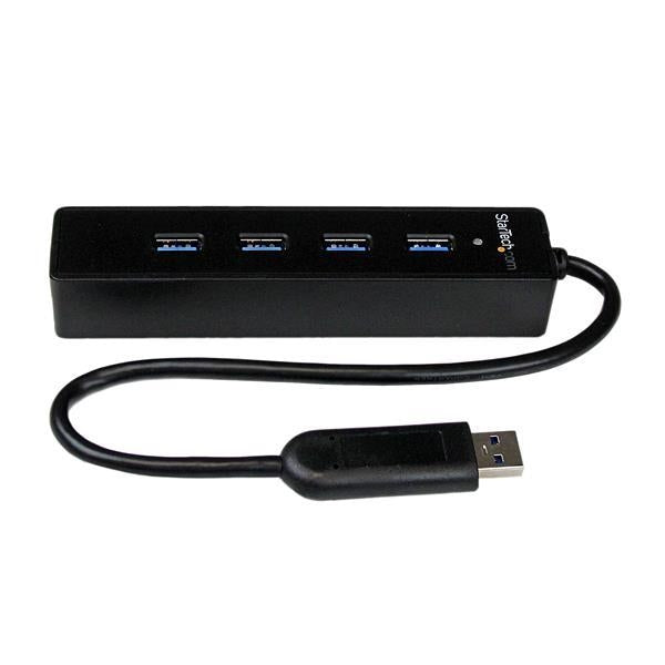 StarTech Cable  4Port Portable SuperSpeed USB3.0 Hub with Built-in Cable Retail (ST4300PBU3) - V&L Canada