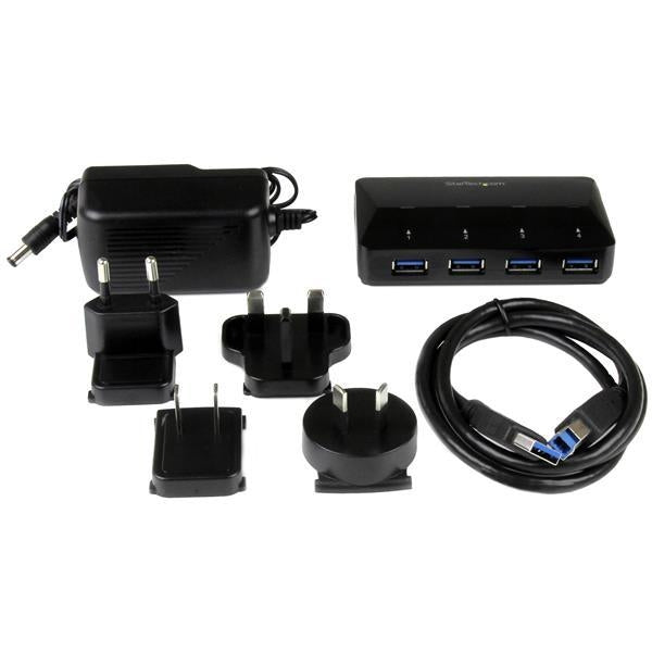 StarTech Accessory  4-Port USB 3.0 Hub + Dedicated Charging 1x2.4A Port Retail (ST53004U1C) - V&L Canada