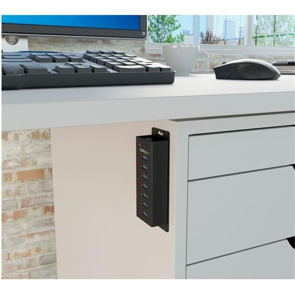 StarTech Accessory  7Port USB 3.0 Hub Desktop or Wall-Mountable Metal Enclosure Retail (ST7300U3M) - V&L Canada